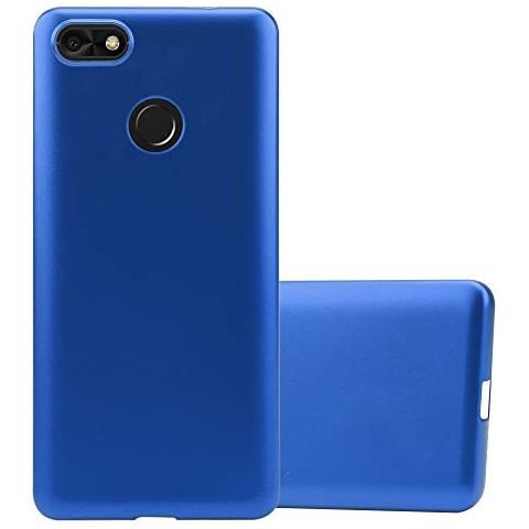 Custodia Compatibile Con Huawei Y6 Pro 2017 In Blu Metallico - Coperchio Protettivo In Silicone Tpu Flessibile - Foto 1