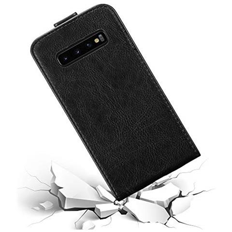 Custodia Compatibile Con Samsung Galaxy S10 Plus In Nero Di Notte - Coperchio Protettivo In Design Flip Con Chiusura Magnetica - Foto 2