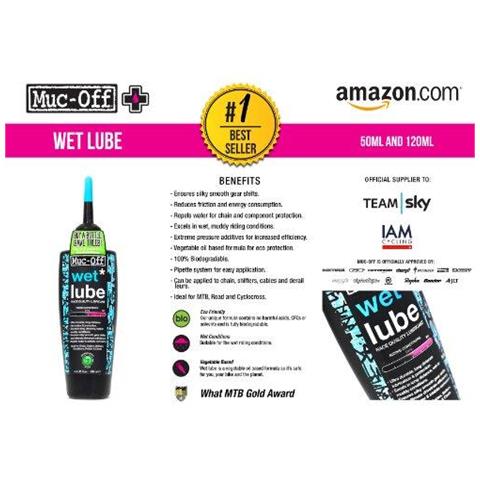 Muc-off Wet Chain Lube 50 Ml - Biodegradabile Catena Della Bici Lubrificante Adatto A Tutti I Tipi Di Bici - Formulato Per Wet Condizioni Meteo - Foto 4