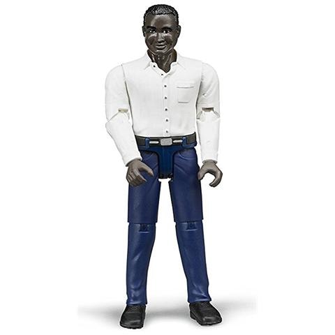 Personaggio Uomo Pelle Scura con Jeans Scuri Scala 1:16 - Foto 1