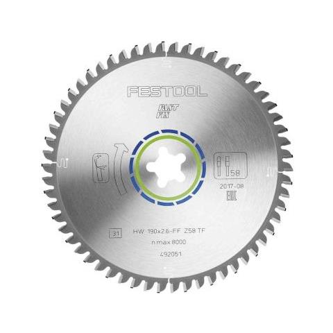 Lama Speciale Per Sega Circolare 190 X 2,6 Ff Tf58 190 Mm - 58 Denti (492051)  - Foto 2