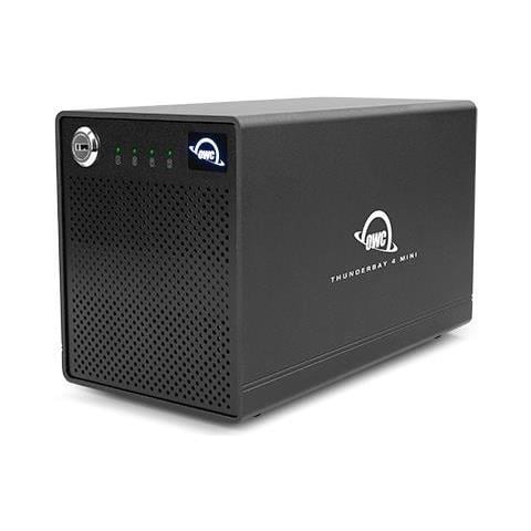 Custodia Thunderbay 4 Mini Nera Di Grado Professionale A 4 Unitã Hdd Ssd Thunderbolt 3 - Foto 6