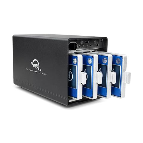 Custodia Thunderbay 4 Mini Nera Di Grado Professionale A 4 Unitã Hdd Ssd Thunderbolt 3 - Foto 2