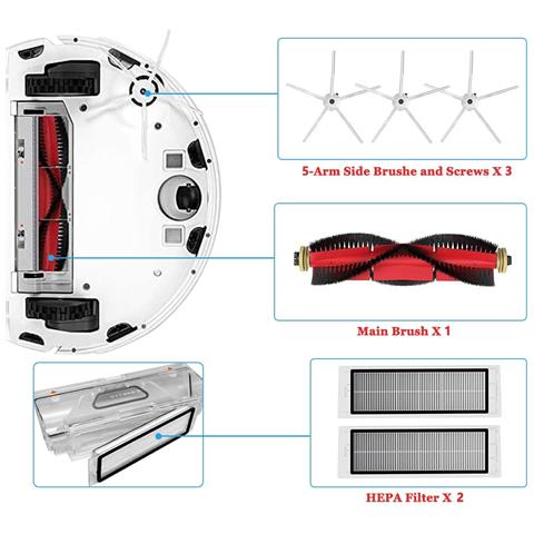 Pezzi Di Ricambio Per Xiaomi Roborock S5 S6 Max 10 Pezzi - Foto 12