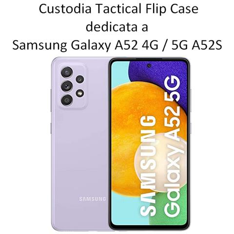 Tactical Custodia Originale Field Notes Pro Flip Case Per Samsung Galaxy A52 4g - 5g - A52s Black - Foto 2