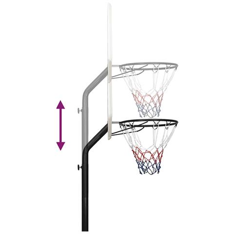 Supporto Per Pallacanestro Bianco 237-307 Cm Polietilene - Foto 10