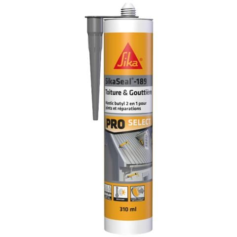 seal-189 Stucco Butilico Per Tetti E Grondaie - Grigio - 310ml - Foto 1