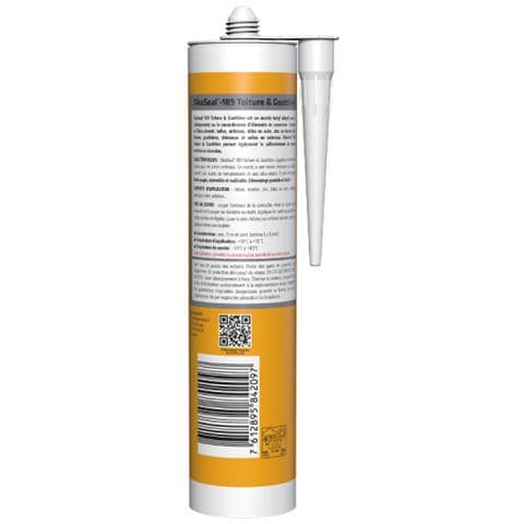 seal-189 Stucco Butilico Per Tetti E Grondaie - Grigio - 310ml - Foto 3