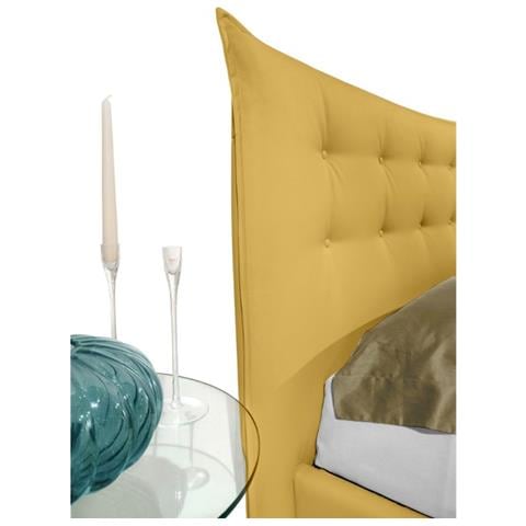 Letto Matrimoniale, Modello Joly, Un'interpretazione Di Un Modello Classico Ma Con Un Carattere Moderno, Rete A Doghe 140x200 Cm, Box Contenitore, Tessuto Giroletto Sfoderabile, Made In Italy - Foto 7