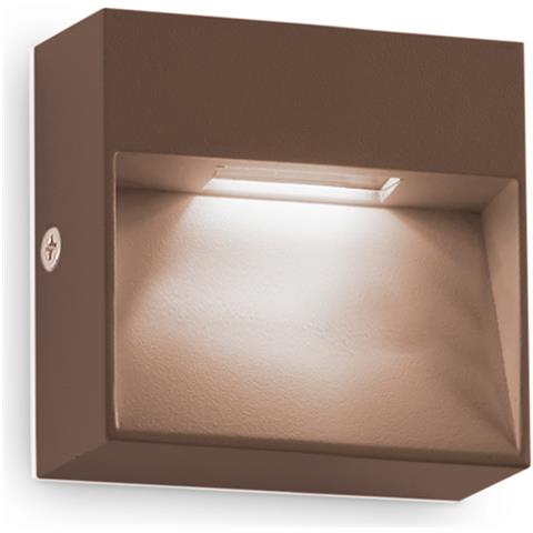 Applique Da Parete Contemporaneo Dedra Alluminio Coffee Led 1,5w 3000k Ip65 - Foto 1