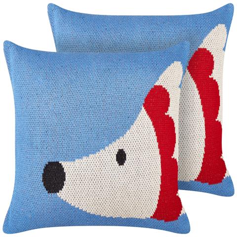 Set Di 2 Cuscini Pashot Cotone 45 X 45 Cm Blu - Foto 7