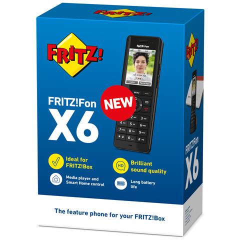 FRITZ!Fon X6 INT Telefono DECT Identificatore di Chiamata Nero - Foto 6