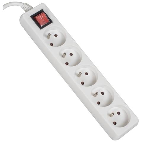 Cavo Di Prolunga 5mb 5gn+0+interruttore 3x1,0mm 10a Ip20 (lb0085-5) Va0309-5 - Foto 2