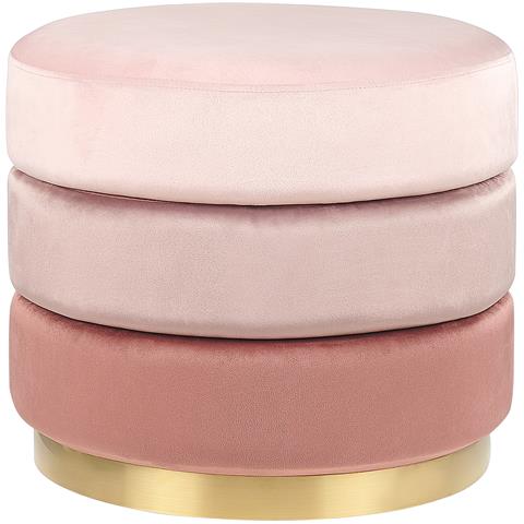 Pouf Louin Velluto Rosa - Foto 2