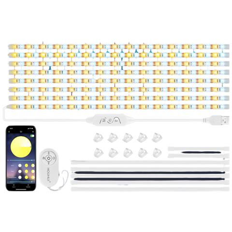 Striscia Led Dimmerabile 4m Con App: Luce Bianca Calda E Fredda, Controllo Intelligente - Foto 1