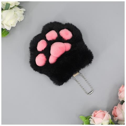 Portachiavi A Forma Di Zampa Di Gatto Black+pink - Foto 1