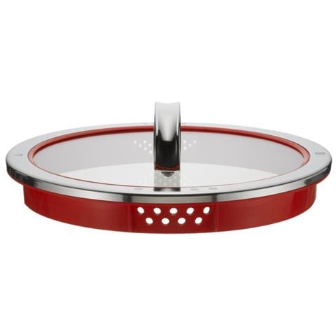 8900541252 coperchio per pentola Rotondo Rosso, Acciaio inox - Foto 2