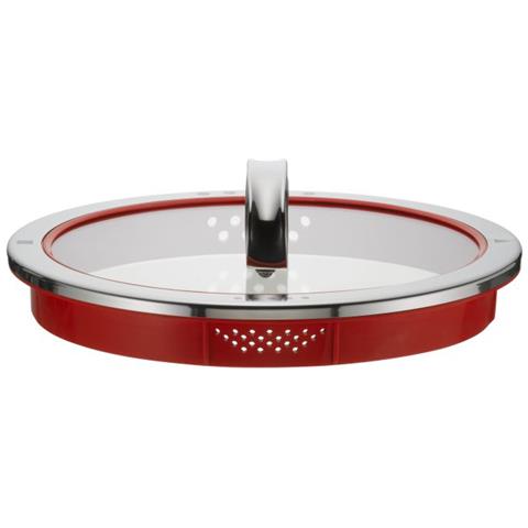 8900541252 coperchio per pentola Rotondo Rosso, Acciaio inox - Foto 3
