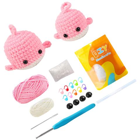 Kit Per Uncinetto Balena Fatto A Mano Pink - Foto 1