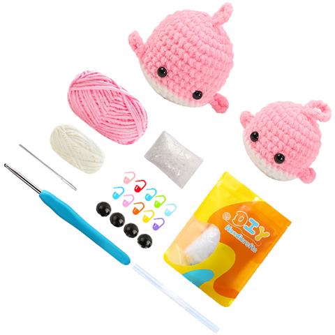 Kit Per Uncinetto Balena Fatto A Mano Pink - Foto 2