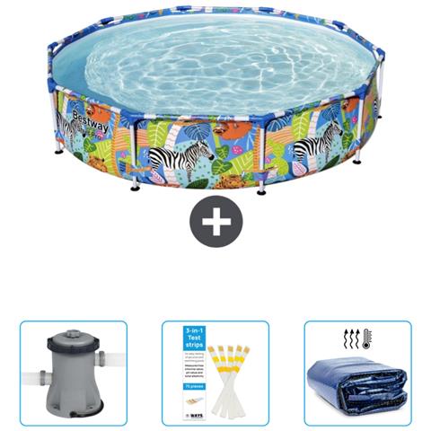 Piscina Fuori Terra - In Giro - 305x66 Cm - Multi - Include Accessori Coordinati Cb38 - Foto 1