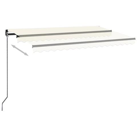 Lusso Casadino -  Tenda Da Sole Retrattile Manuale 450x350 Cm Crema - Foto 2