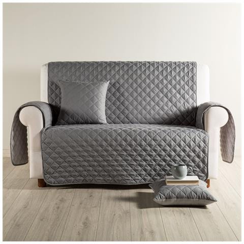 Copridivano Modern Modern Salvadivano In Microfibra Colore Grigio Misura 4 Posti - Foto 1
