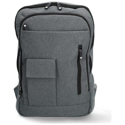 Zaino Per Laptop 10-16” A 10 Scomparti Leggero E Compatto, Grigio - Foto 1