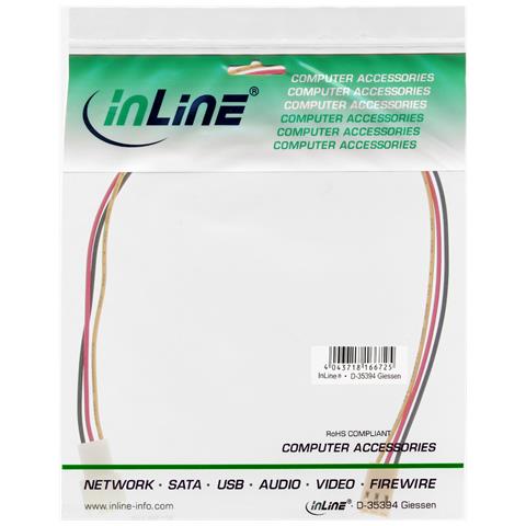 Cavo alimentazione ventole, 3 pin Molex maschio / femmina, 2m - Foto 2