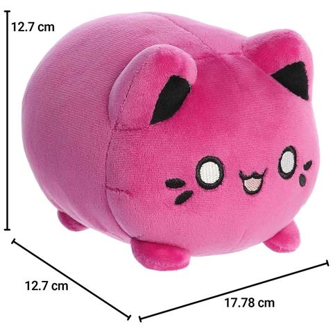 Peluche 9cm Gatto Kawaii Modello Meowchi Mini In Poliestere, Viola Scuro - Foto 2