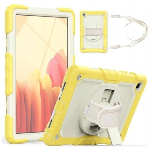 Custodia Per Samsung Galaxy Tab A7 2020 10,7” Con Supporto E Tracolla Gialla - Foto 1