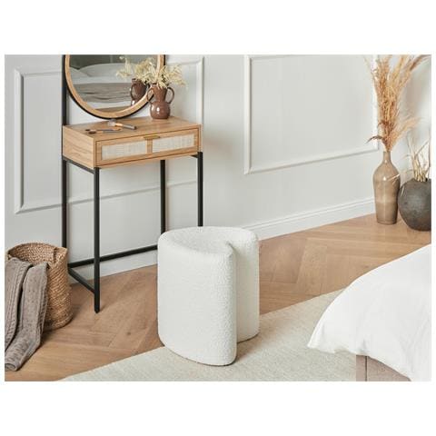 Pouf Scotia Ciniglia Bianco Sporco - Foto 1