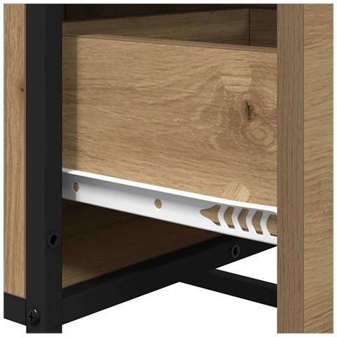 Credenza rovere artigianale 35,5 x 35 x 76 cm Legno multistrato - Foto 9
