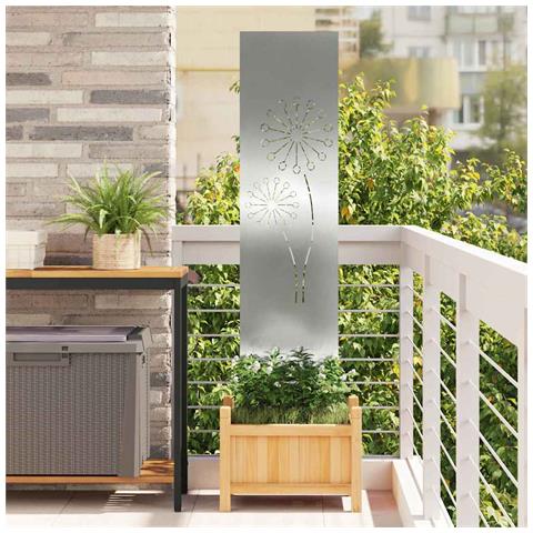 Schermo per privacy in giardino Traforo Argento 32 x 140 cm - Foto 2