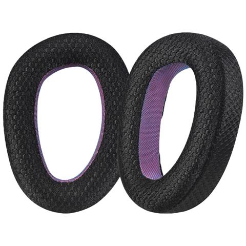 Cuscinetti Auricolari Di Ricambio Compatibili Con Cuffie Epos H3 E H3pro Hybrid - Mesh Nero Viola - Foto 1