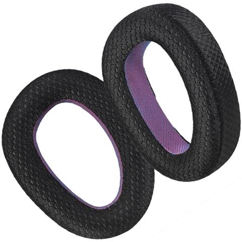 Cuscinetti Auricolari Di Ricambio Compatibili Con Cuffie Epos H3 E H3pro Hybrid - Mesh Nero Viola - Foto 2