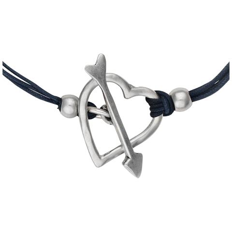 Collana Placcata Argento Con Cordino E Chiusura A Cuore - Foto 2