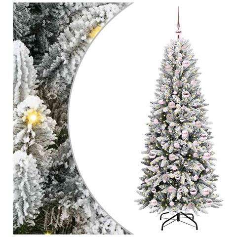 Albero di Natale artificiale con 300 LED Bianco 180 cm - Foto 1