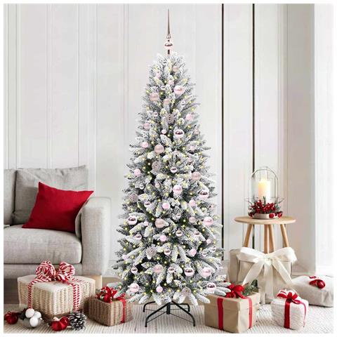 Albero di Natale artificiale con 300 LED Bianco 180 cm - Foto 2
