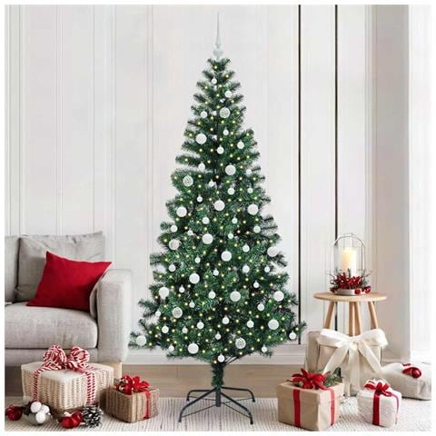 Albero di Natale artificiale con luci integrate Verde 210 cm - Foto 2