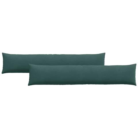 Cuscini da Divano 2 pcs Verde scuro 200 x 40 cm - Foto 1