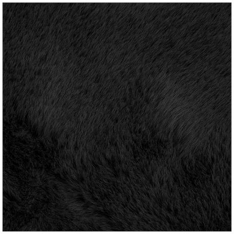 Tappeto in Pelliccia Sintetica di Coniglio Olite Nero - Foto 9