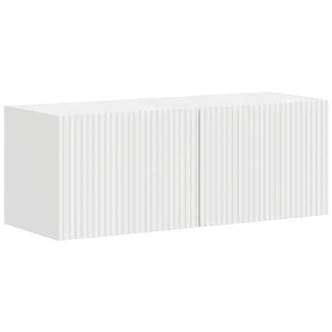 Mobile TV da parete 2 pcs Bianco 60 x 31 x 29.5 cm - Foto 1