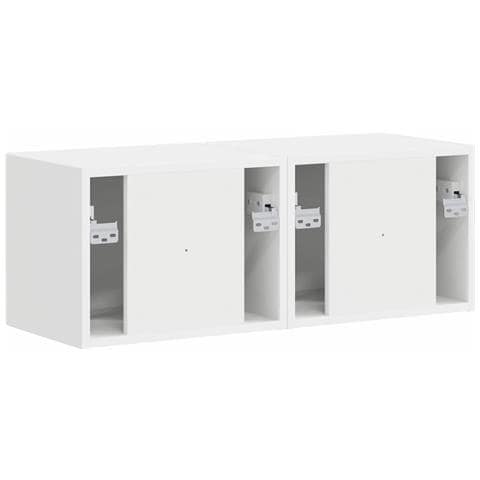 Mobile TV da parete 2 pcs Bianco 60 x 31 x 29.5 cm - Foto 9