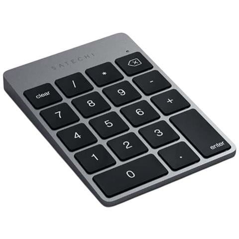 Tastierino Numerico Wireless Bluetooth In Alluminio Ultrasottile, Grigio - Foto 2