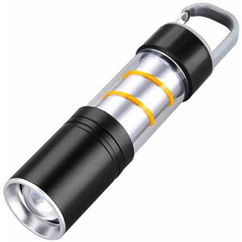 Mini Torcia Led Laser Bianca In Lega Di Alluminio: Ricaricabile, Portatile E Zoomabile - Foto 1