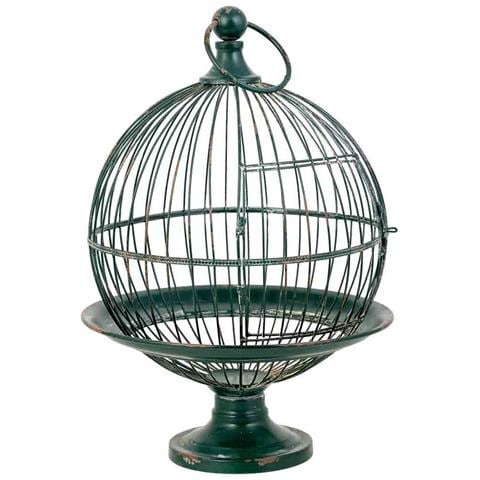 Gabbia Decorativa In Metallo D35,56x59,06h Cm - Foto 1