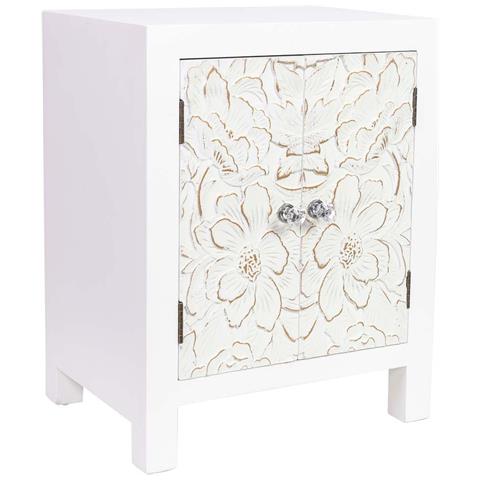 Tavolino In Legno Con 2 Porte 42x32x55 - Foto 1