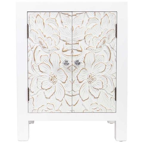 Tavolino In Legno Con 2 Porte 42x32x55 - Foto 2