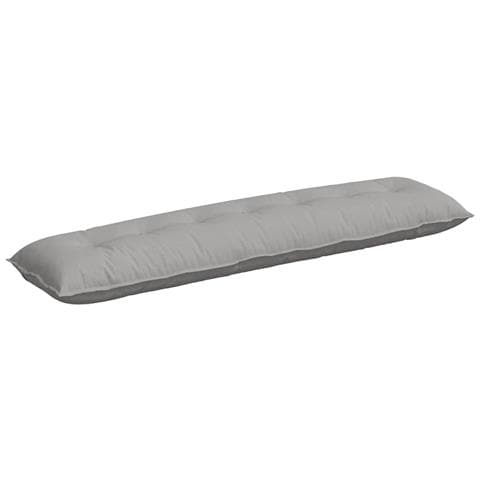 Cuscino per Schiena Grigio Nuvola 200 x 19 x 50 cm Tessuto - Foto 1